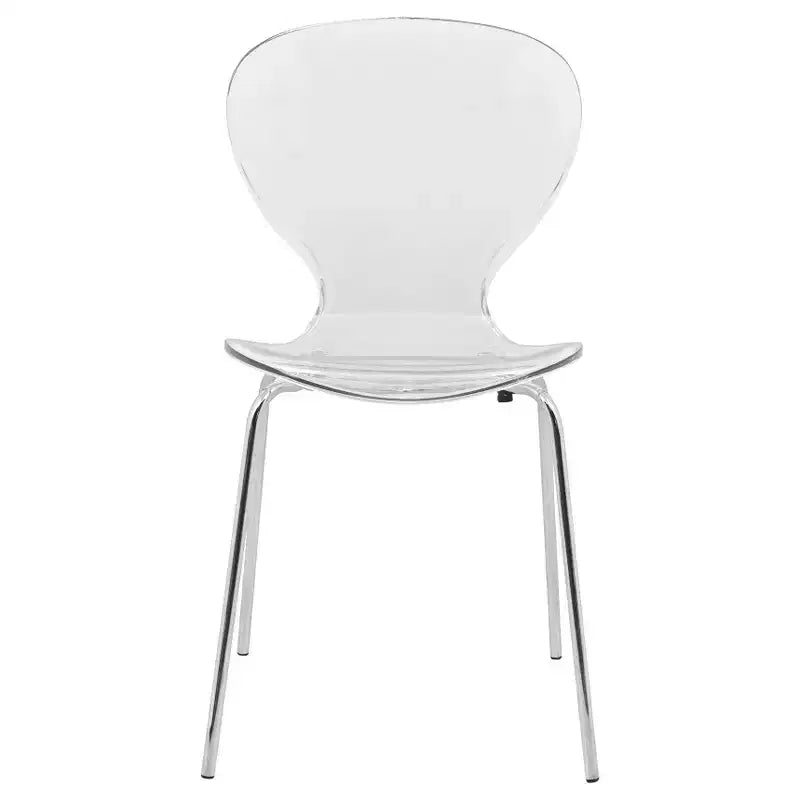 Set da Pranzo 5 Pezzi Bianco - Tavolo Rotondo e 4 Sedie da Pranzo Ergonomiche in Plastica