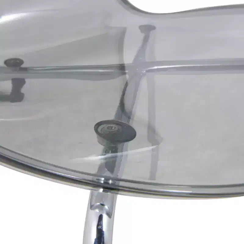Set da Pranzo 5 Pezzi Bianco - Tavolo Rotondo e 4 Sedie da Pranzo Ergonomiche in Plastica