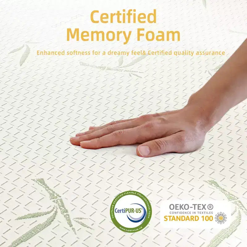 Materasso in Memory Foam da 10 pollici, medio-rigido, rinfrescante