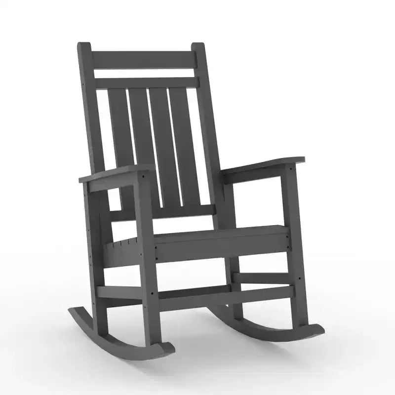 Sedie a Dondolo da Esterno Oversize in HDPE, Sedie a Dondolo da Giardino Resistenti per Tutte le Condizioni Atmosferiche, Sedie a Dondolo Durevoli per Portico, Esterno, Cortile Anteriore, Terrazza, Giardino