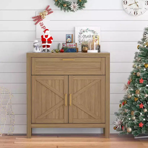 Garvee 34.3''Buffet Cabinet Sideboard with Storage, 2 Doors and Adjustable Shelf, Console Coffee Bar Cabinet for Entryway Living Room Kitchen